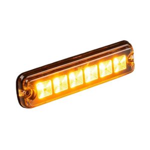 LED Flitser - R10 - 6 LED's - Amber - 1224v - 200cm kabel - lichtgevend