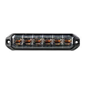 LED Flitser - R65 CL2 - Amber - 6 LED's - 9 patronen - 1224v