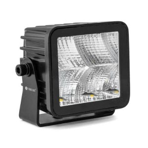 LED Werklamp - Vierkant - Breedstraler - 40W 4680 lumen - 936v - Deutsch connector vooraanzicht schuin rechts