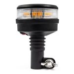 LED Zwaailamp - Heldere lens - Amber - 12/24v - DIN-voet