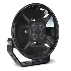LED verstraler met dagrijverlichting in wit en amber - zwarte behuizing - 12000 lumen