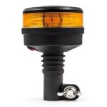 LED Zwaailamp - Amber lens - Amber - 12/24v - DIN-voet