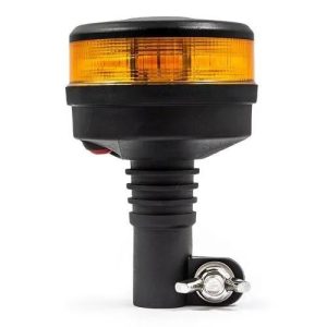LED Zwaailamp - Amber lens - Amber - 12/24v - DIN-voet