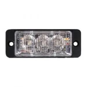 R65 Ultra platte Slimline LED Flitser 3 LED's Amber