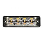 R65 Ultra platte Slimline LED Flitser 4 LED's Amber