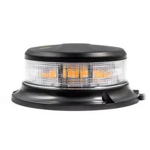 LED Zwaailamp - Heldere lens - Amber - 12/24v - 3-bouts