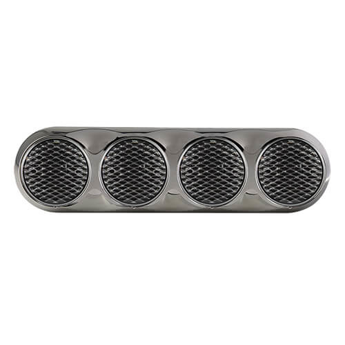 LED Combi lamp 4 | Chroom behuizing | Heldere lens | 12-24v | 30cm. kabel - Afbeelding 3